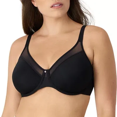 Bali One Smooth U Ultra Light Convertible T-shirt Underwire Full Coverage Bra 3439 In Black