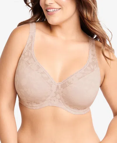 Bali Passion For Comfort Smooth Lace Underwire Bra Df6590 In Evening Blush