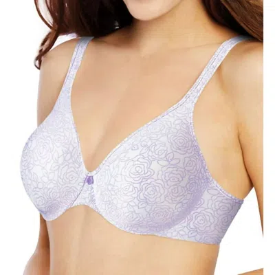 Bali Passion For Comfort Underwire Bra In Lilac Rose Print In Multi