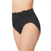 Bali Passion For Comfort Womens High Cut Panty Dfpc62 In Black