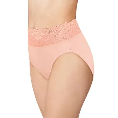 Bali Passion For Comfort Womens High Cut Panty Dfpc62 In Pink