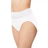 Bali Passion For Comfort Womens High Cut Panty Dfpc62 In White