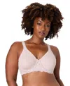 Bali Plus Size Breathe Medium Underwire Full Coverage Minimizer Bra In Neutral