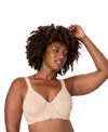 Bali Plus Size Breathe Medium Underwire Full Coverage Minimizer Bra In Neutral