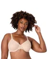 Bali Plus Size Breathe Medium Underwire Full Coverage T-shirt Bra In Brown