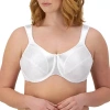 Bali Satin Tracings Full Coverage Underwire Minimizer Bra 3562 In White