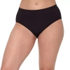 Bali Seamless Light Leak Womens Period + Leak Resistant Cooling Brief Panty Dfslb1 In Black