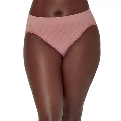 Bali Seamless Light Leak Womens Period + Leak Resistant Cooling High Cut Panty Dfslh1 In Purple