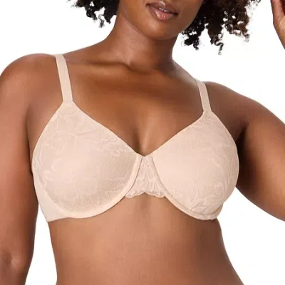 Bali Seamless T-shirt Underwire Full Coverage Bra Df3533 In Sand