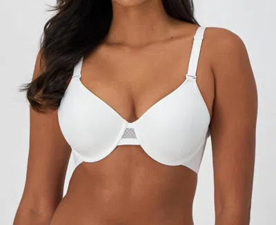 Bali Sleek Support Soothing Underwire T-shirt Bra In White