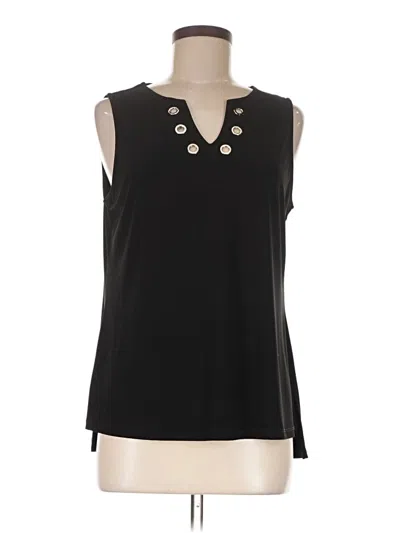 Pre-owned Bali Sleeveless Blouse In Black