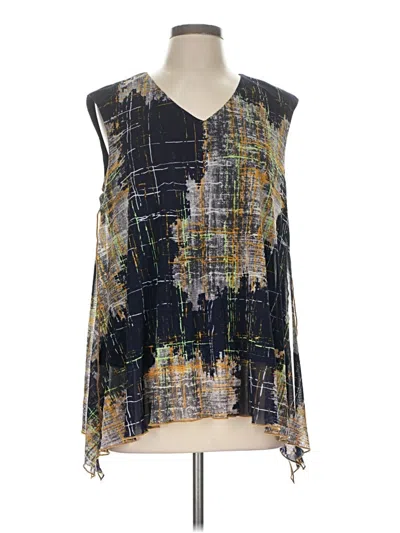 Pre-owned Bali Sleeveless Blouse In Blue