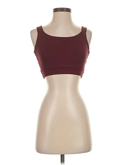 Pre-owned Bali Sports Bra In Burgundy