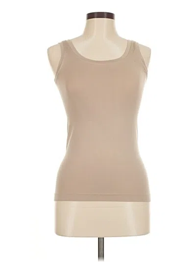 Pre-owned Bali Tank Top Tan Strapless Neckline Tops