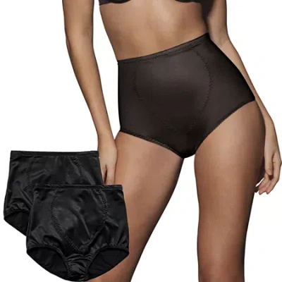 Bali Tummy Panel Firm 2-pack Control Briefs X710 In Black