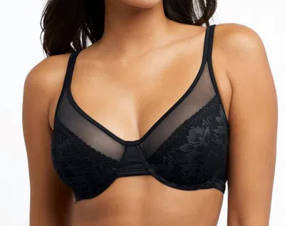 BALI U LACE MINIMIZER UNDERWIRE BRA IN BLACK