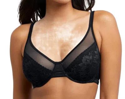 Bali U Lace Minimizer Underwire Bra In Black