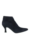 Bali Ē Woman Ankle Boots Midnight Blue Size 11 Goat Skin