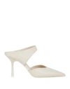 Bali Ē Woman Mules & Clogs Off White Size 11 Leather In Off White