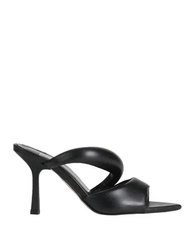Bali Ē Woman Sandals Black Size 8 Leather