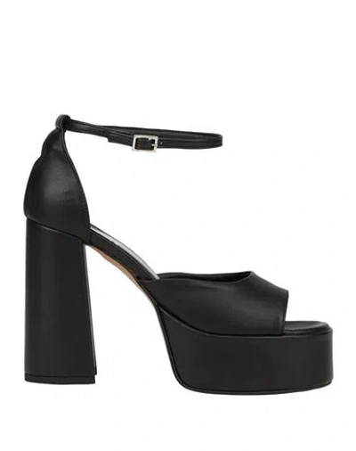 Bali Ē Woman Sandals Black Size 8 Leather