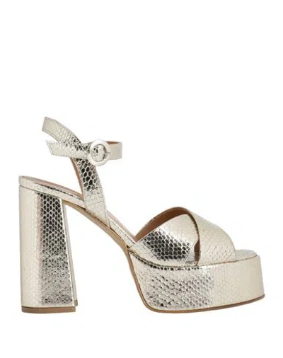 Bali Ē Woman Sandals Platinum Size 10 Textile Fibers In Grey