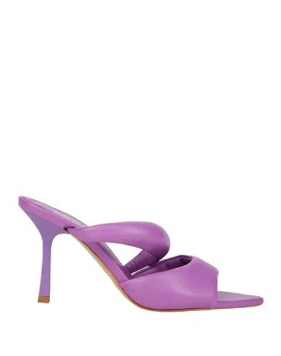 Bali Ē Woman Sandals Purple Size 7 Leather
