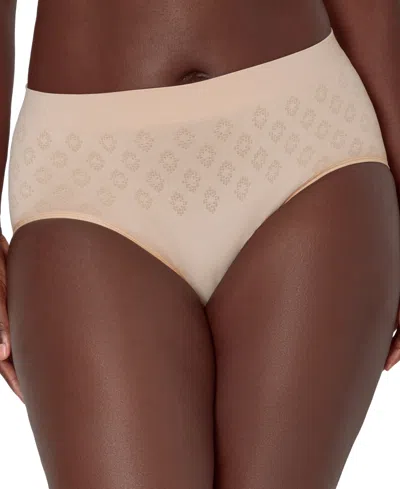 Bali Women's Beautifully Confident Seamless Light Leak & Period Protection Brief Underwear Dfslb1 In Almond