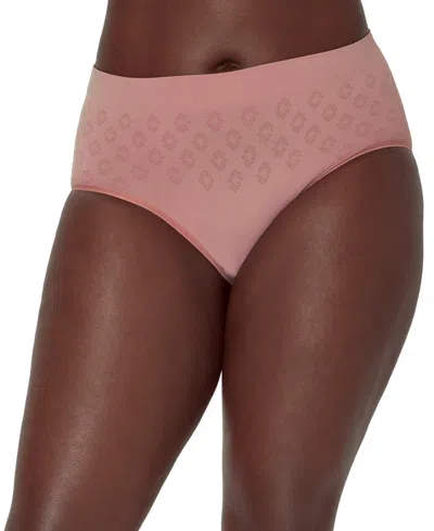 Bali Women's Beautifully Confident Seamless Light Leak & Period Protection Brief Underwear Dfslb1 In Smokey Purple Mauve