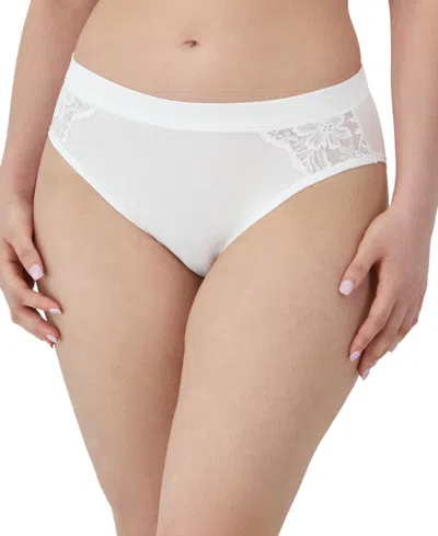 Bali Women's Breathe Lace High-cut Underwear Dfcmhh In White