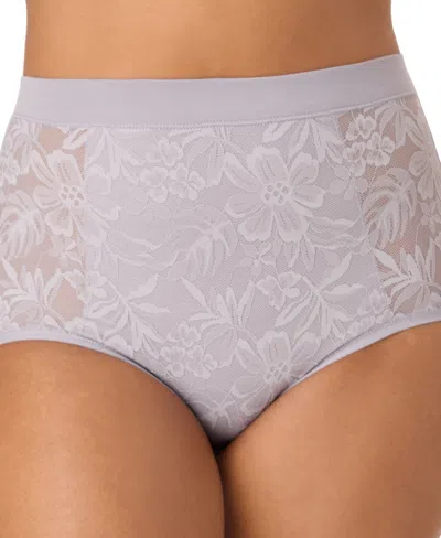 Bali Women's Breathe Lace High-rise Brief Underwear Dfclbf In Purple