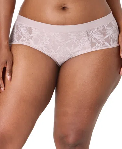 Bali Women's Breathe Lace Hipster Underwear In White