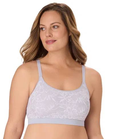 Bali Women's Breathe Lace-overlay Bralette Dfcmbr In Purple