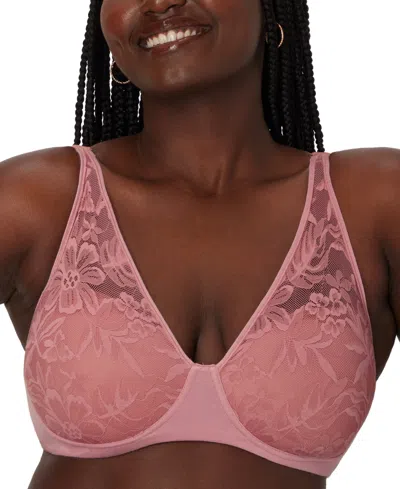 Bali Women's Breathe Wireless T-shirt Bra Df7594 In Rose Tea