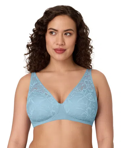 Bali Women's Breathe Wireless T-shirt Bra Df7594 In Blue