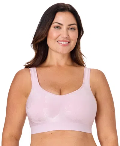 Bali Women's Comfort Revolution Comfortflex Fit Seamless Shaping Wireless Bra 3488 In Pink