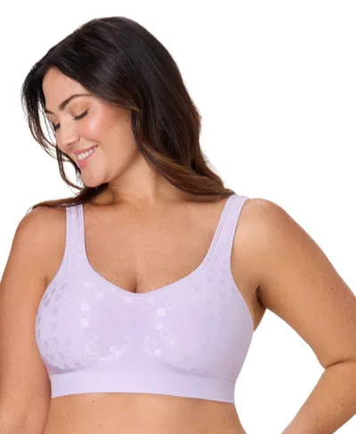 Bali Women's Comfort Revolution Comfortflex Fit Seamless Shaping Wireless Bra 3488 In Purple