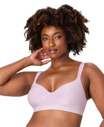 Bali Women's Comfort Revolution Shaping Wireless Smoothing Bra 3463 In Multi