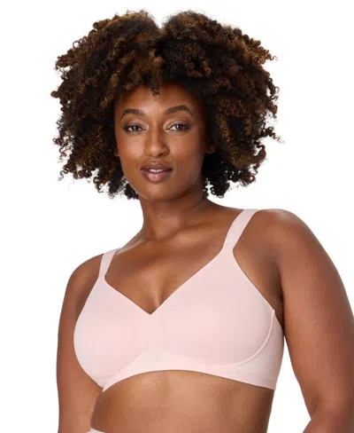 Bali Women's Coolest Smoothing Foam Wireless Bra In Pink