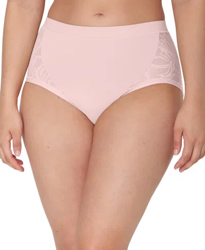 Bali 's Women's Coolest Smoothing High-waist Brief Underwear Dfcsbf In Pink