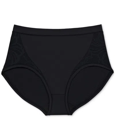 Bali 's Women's Coolest Smoothing High-waist Brief Underwear Dfcsbf In Black