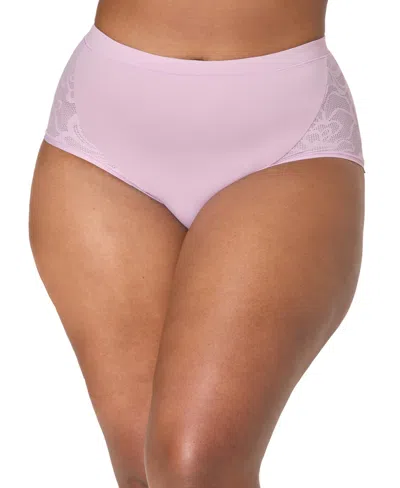 Bali 's Women's Coolest Smoothing High-waist Brief Underwear Dfcsbf In Pink