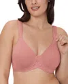 Bali Comfort Revolution Soft Touch Perfect T-shirt Bra In Rose Tea