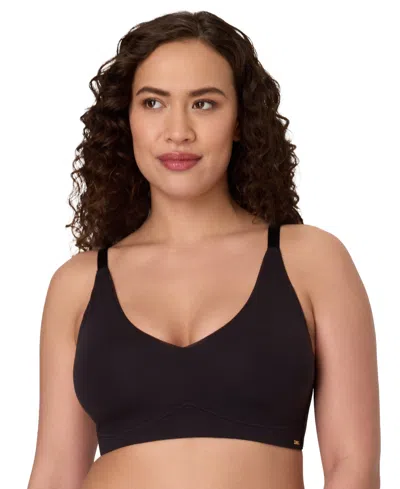 Bali Women's Cotton Collection Wireless Bra, Df8130 In Black