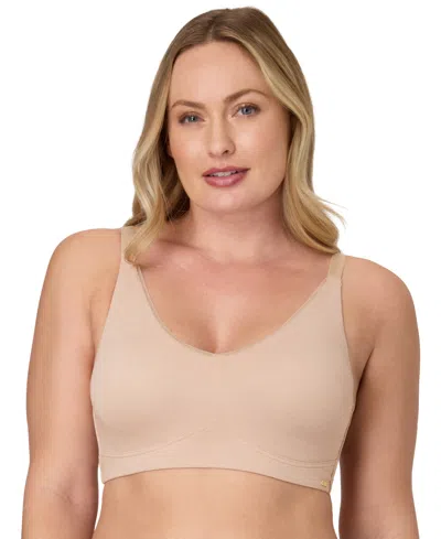 Bali Women's Cotton Collection Wireless Bra, Df8130 In Neutral