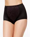 Bali Seamless Firm Control Brief 2-pack In Black Jacquard,black Jacquard