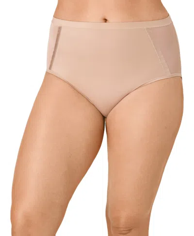 Bali Women's Flawless Fit Smoothing Brief Panties In Brown