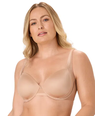 Bali Women's Flawless Fit Underwire T-shirt Bra, Df1970 In Brown