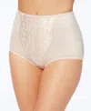 Bali Women's Light Tummy-control Lace Support 2pk Brief Underwear X372 In Multi