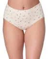 Bali Women's Lux Cotton Essentials High-cut Underwear Dflehc